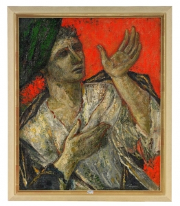 Лагорио Мария Александровна «Классическая фигура на красном фоне»