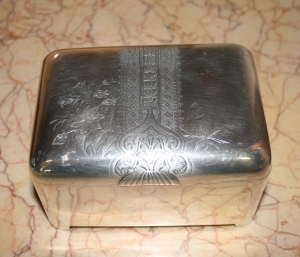 Этрог - Шкатулка с серебряным узором 
