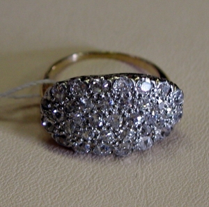 Кольцо-перстень с бриллиантами