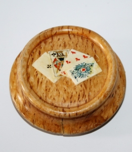 Щетка для сукна ломберного стола с изображением игральных карт