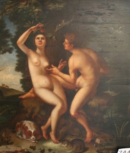 Корнелис ван Харлем (Corneis van Haarlem)  «Адам и Ева»